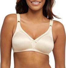 NWT Bali Women's Double Support Wireless Bra, Comfortsoft Full-coverage,38D