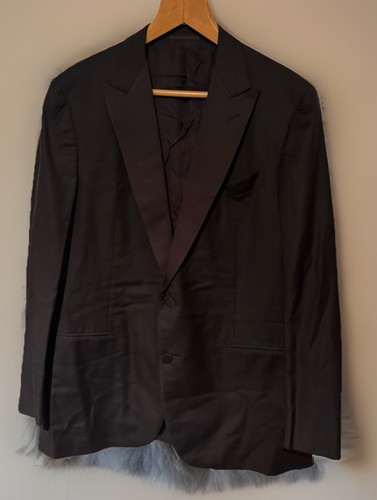 ERMENEGILDO ZEGNA SMART ELEGANT BLACK DRESS/EVENING/TUXEDO JACKET UK 48R EU 58R - Picture 2 of 19