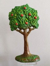 FIGURINE DURSO SOLDAT COMPOSITION ARBRE FRUITIER époque  Elastolin Linéol