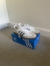 Image of Adidas Originals Samba OG White/Black Trainers Men’s Size UK 9.5