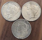 1922 P,D &S  peace silver dollars