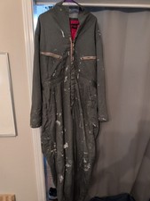 Vtg Big Ben Insulated Coveralls Men XL Quilt Lined Cold Work Wear - Some Paint