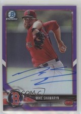 2018 Bowman Chrome Prospect Purple Refractor /250 Mike Shawaryn #CPA-MS Auto 4l3