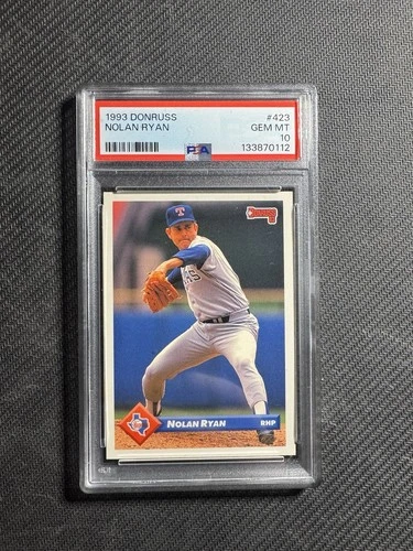 2. GEMS 1993 DONRUSS #423 NOLAN RYAN PSA 10