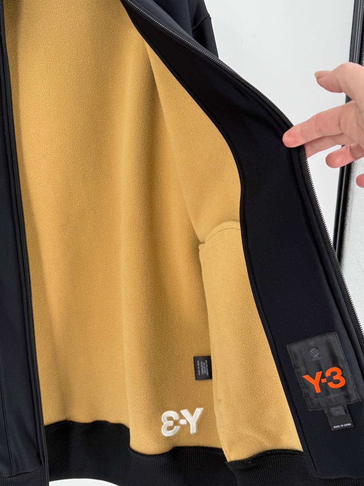 Adidas Y-3 Yohji Yamamoto Black Gold Full Zip-Up Trac… - Gem
