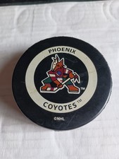 Phoenix Coyotes NHL Official Game Used Hockey Puck - Referee Paul Devorski