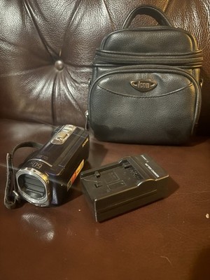 Sony Handycam DCR-SX44 Blue 60X Optical Zoom, w/charger and case+Battery