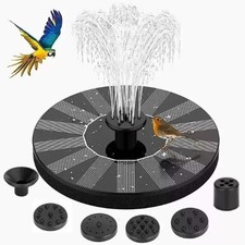 Solar Powered Floating Pump Water Fountain Bird Bath Pond Pool Garden Home Decor