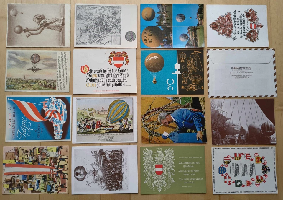 Ballonpost Pro Juventute Österr. Kinderdörfer 1954-1969, Tag der Fahne, N207 - Bild 2 von 2