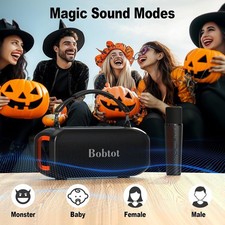 Wireless Mic Portable Karaoke Speaker Bluetooth Punchy Bass Voice Effects Party