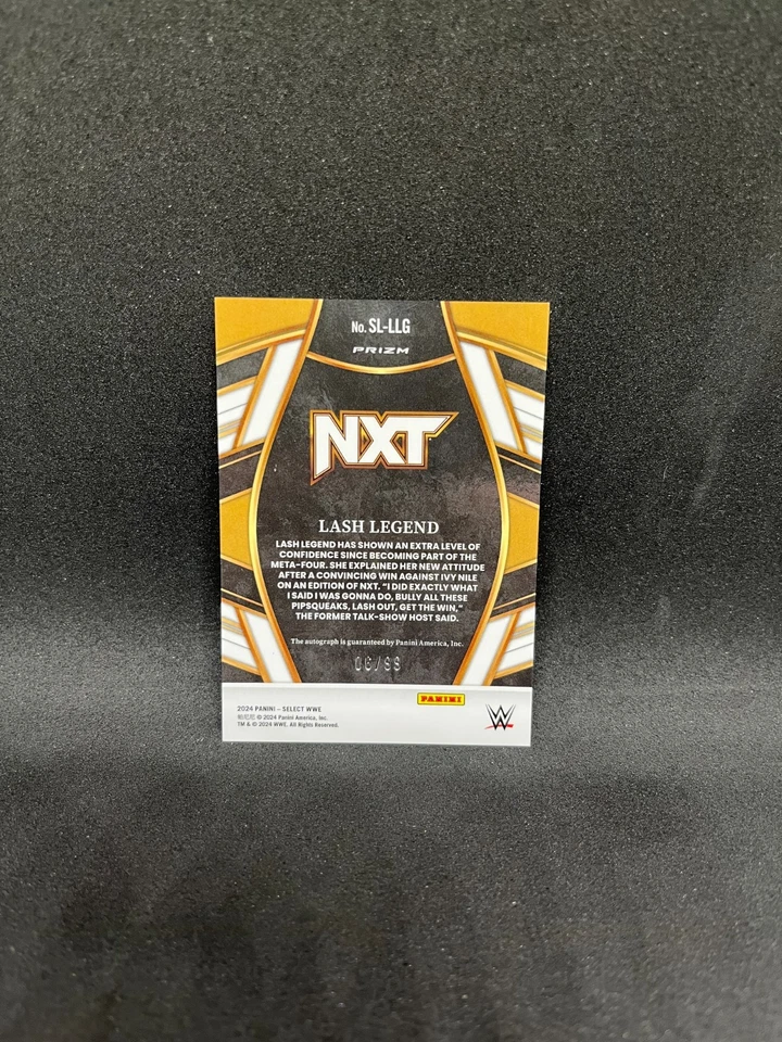 2024 Panini Prizm Select WWE Lash Legend #SLLLG Red Prizm Auto /99 - Image 2 of 2