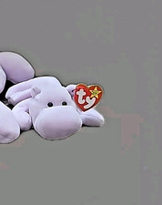 1993 HAPPY THE HIPPO Ty Beanie Baby with Tags Errors Vintage Retired 8" Original