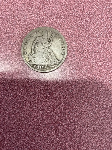 1853-O Seated Liberty Half Dollar, Variety 2, Arrows With Date, Rays With Eagle