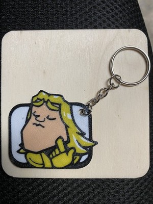 CLASH ROYALE GOLDEN KNIGHT KEYCHAIN/MAGNET