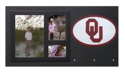 University of Oklahoma OU 10x18  Black Key Holder & Picture Frame