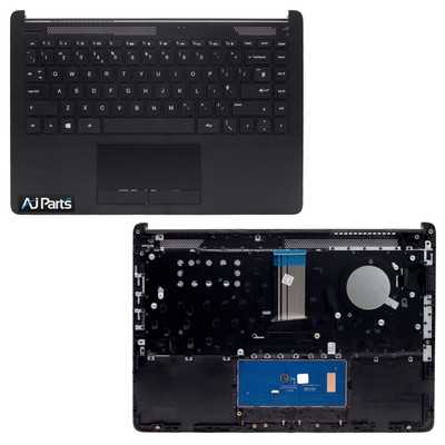 Ersatz für HP 14-DK0022NF Tastatur Handauflage schwarz ohne Touchpad