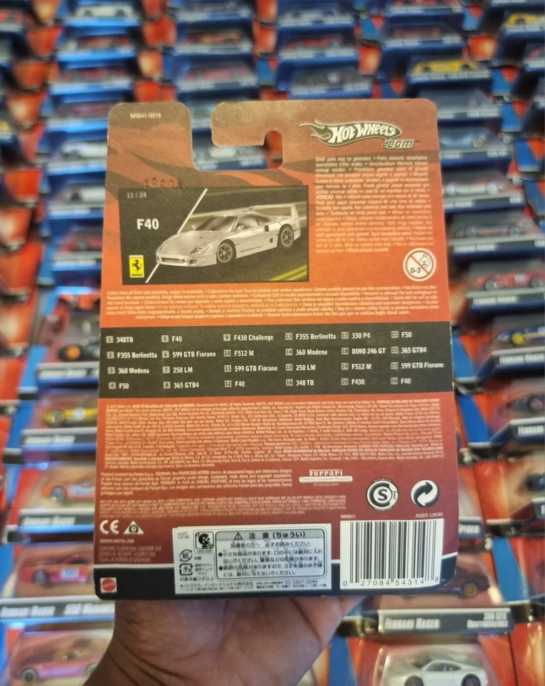 Hot Wheels Ferrari F40 Racer Plata Zamac Ruedas Especiales COLECCIONABLES Foto 2 de 2