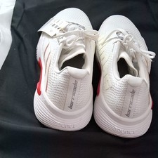 adidas Barricade White Red Tennis Shoes Men's Athletic Sneakers size7 woman