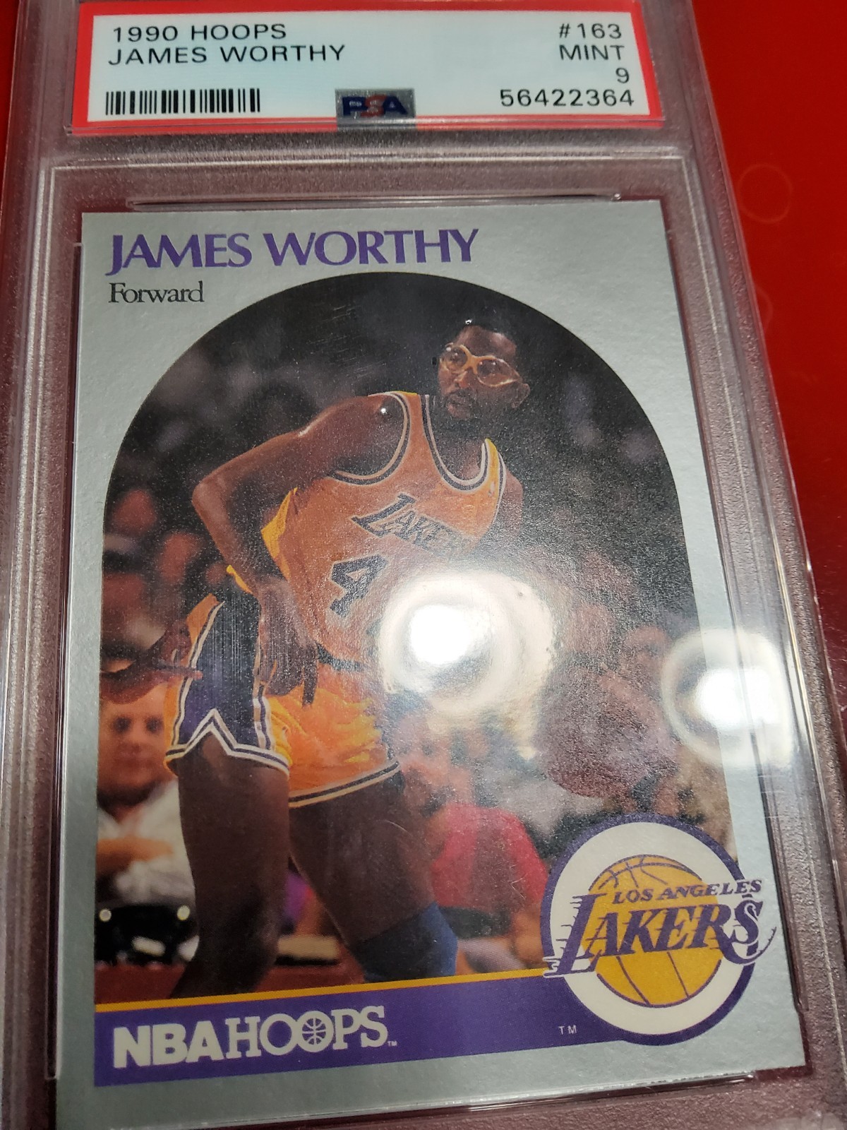 1990 Hoops James Worthy PSA 9