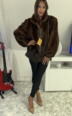 Pelzmantel Echt Nerz Nerzmantel Nerzjacke Mink Fur coat pelliccia visone