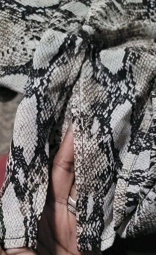 Venus Jumpsuit Animal Print braun schwarz Kurzarm V-Ausschnitt mit Taschen ~ L M3020 - Bild 13 von 19