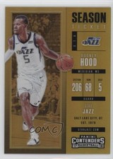 2017 Contenders Season Ticket Premium Edition Gold Prizm /10 Rodney Hood #16 0c3
