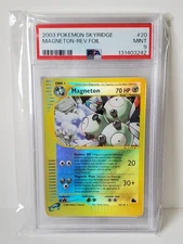 Pokemon Skyridge Reverse Holo Magneton 20/144 PSA 9 - Blue e