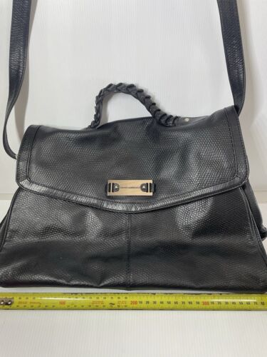 David Lawrence Leather Top Handle Crossbody Multi Pocket Satchel Handbag AsNew. - Bild 2 von 12