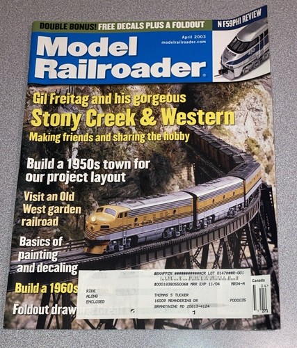 Model Railroader Magazine 2003 All 12 Issues Vintage - Picture 5 of 13