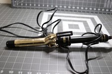 Hot Shot Tools 1" Curling Iron Variable Heat Model 1008 Gold 1 Inch Barrel