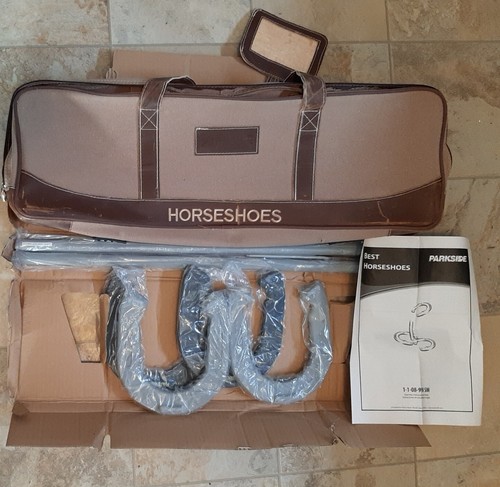 Sportcraft PARKSIDE Set Ferro di Cavallo Acciaio con Custodia Resistente NOS - Foto 2 di 7