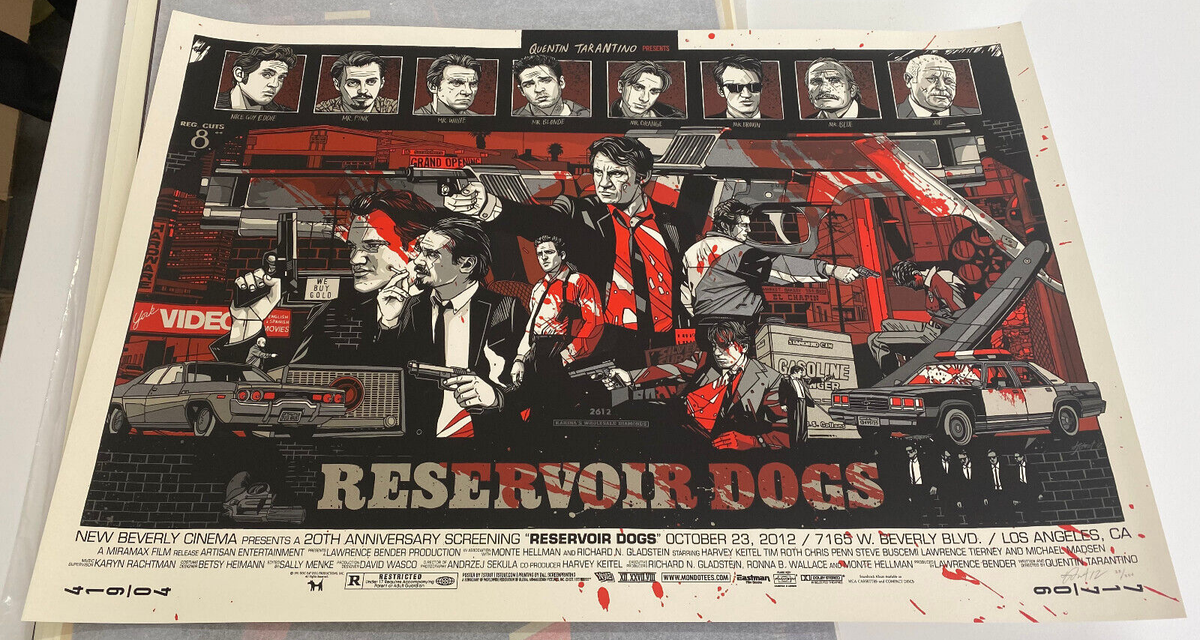 reservoir dogs variant by tyler stout S&N edition mondo