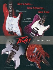 2003 Print Ad of Peavey Raptor, Generation, V-Type, Limited Guitars