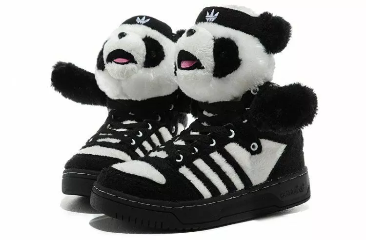 JEREMY SCOTT ADIDAS ORIGINALS PANDA BEAR TRAINER SNEAKER UK 7 US 7.5 EU 40.5 NEW