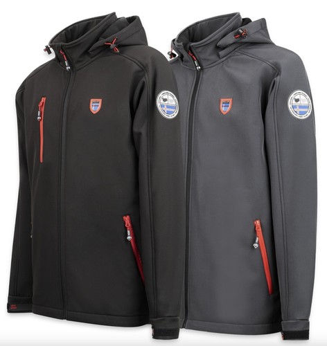 Giubbotto uomo softshell impermeabile con Cappuccio da trekking Giacca Jacket - Foto 5 di 23