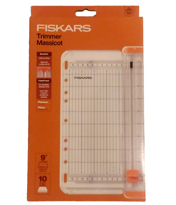 Fiskars SureCut 9'' Card Making Paper Trimmer 154460 Precise Wire Cut 10 Sheets