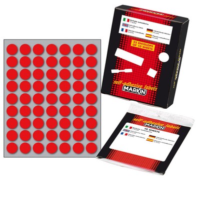 Agipa - Set di 5 sacchetti di 140 etichette gommine di segnalazione