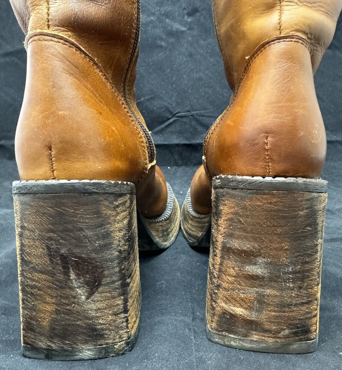 Destroy Vintage 1990's Platform Boots Size 8.5/39 Brown Destroy Vintage 1990's Platform Boots Size 8.5/39 Brown