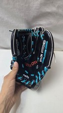 Marlin Baseball Left Hand Fastpitch Softball Gloves Black & Teal Toyata Comfort