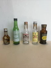 Lot of Vintage Mini Liquor Bottles - Variety of Brands