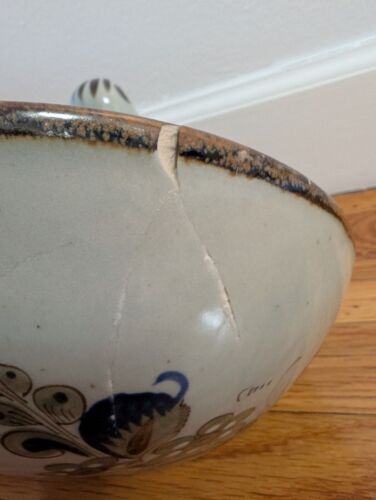 Vtg Ken Edwards El Palomar Tonala Folk Art Bird Planter Vase Large Mexico - READ - Picture 5 of 11