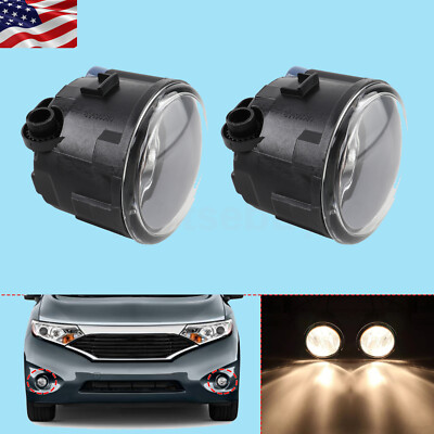2pcs Fog Lights For Nissan Cube Juke Murano Quest Rogue Rogue Select Versa