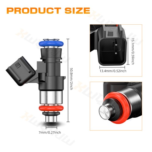 6PCS NEW Upgrade Fuel Injector 0280158191 Fit 2009-2012 Ford Flex 3.5L - Foto 11 di 11