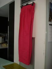 Vintage 80s Ladies Alfred Sung Pink Unlined Silk Pants - Size 4