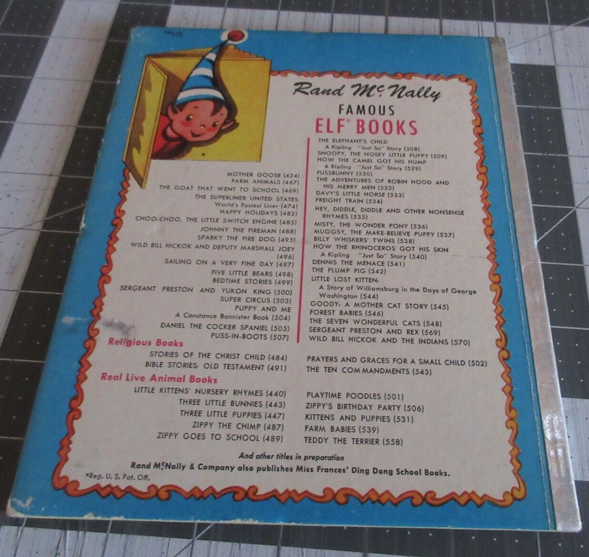 Sergeant Preston and Rex Elf Book 1956 Canadian Mounted Police