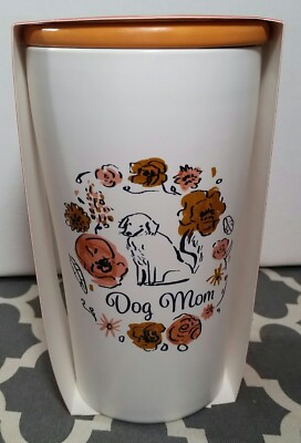 Opalhouse Dog Mom Fall Season Tumbler w/ Lid 11oz, Ceramic, Double Walled, NEW