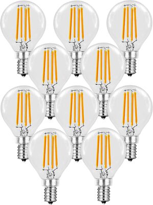 10er Set 5 Watt LED Leuchtmittel E14 Filament 3000K Glühbirne Trango E14002-10 