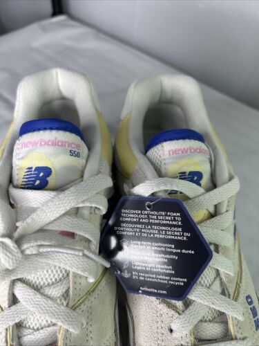 New Balance 550 Sea Salt Marine Blue donna taglia 8 CARTA ASSICURAZIONE CAPRA - Foto 12 di 21