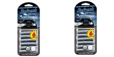 (2) VENT STICKS By Refresh Your Car LIGHTING BOLT & ICE STORM Freshener 6 Packs