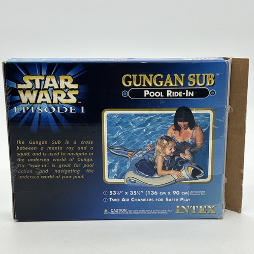 Star Wars Gungan Sub Pool Ride-In Episode I 53" X 35" Vintage Intex Pool Float - Picture 5 of 9
